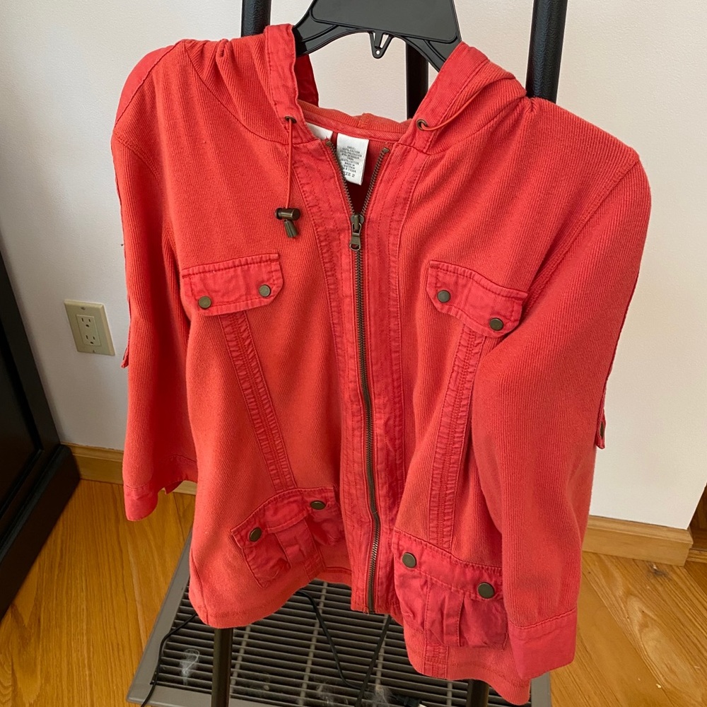 Chico’s Rusty Orange Jacket - Picture 3 of 3